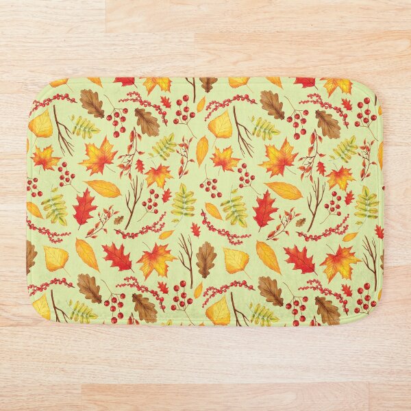 Item preview, Patrón de hojas de otoño designed and sold by SamuraiKate.