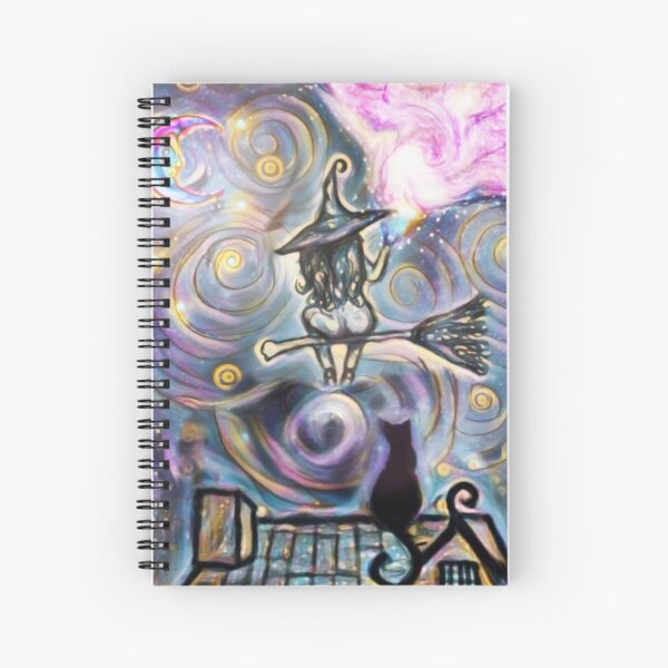 Witch in the night Spiral Notebook