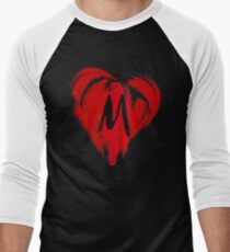 M - GRAFFITI HEART Men's Baseball ¾ T-Shirt
