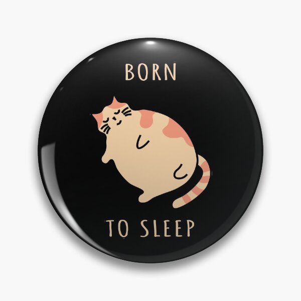 Item preview, Fat sleeping cat. Born to sleep kitty. Nap cat designed and sold by plumpjose.