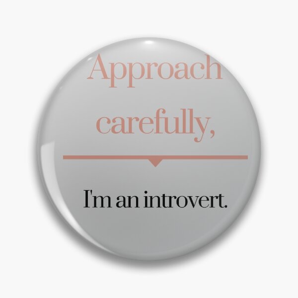 Item preview, Introvert Warning Sign designed and sold by ivy-ish.