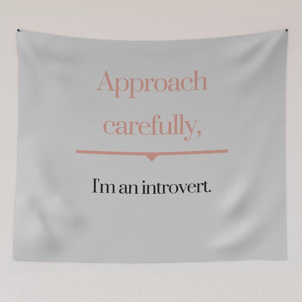 Item preview, Introvert Warning Sign designed and sold by ivy-ish.