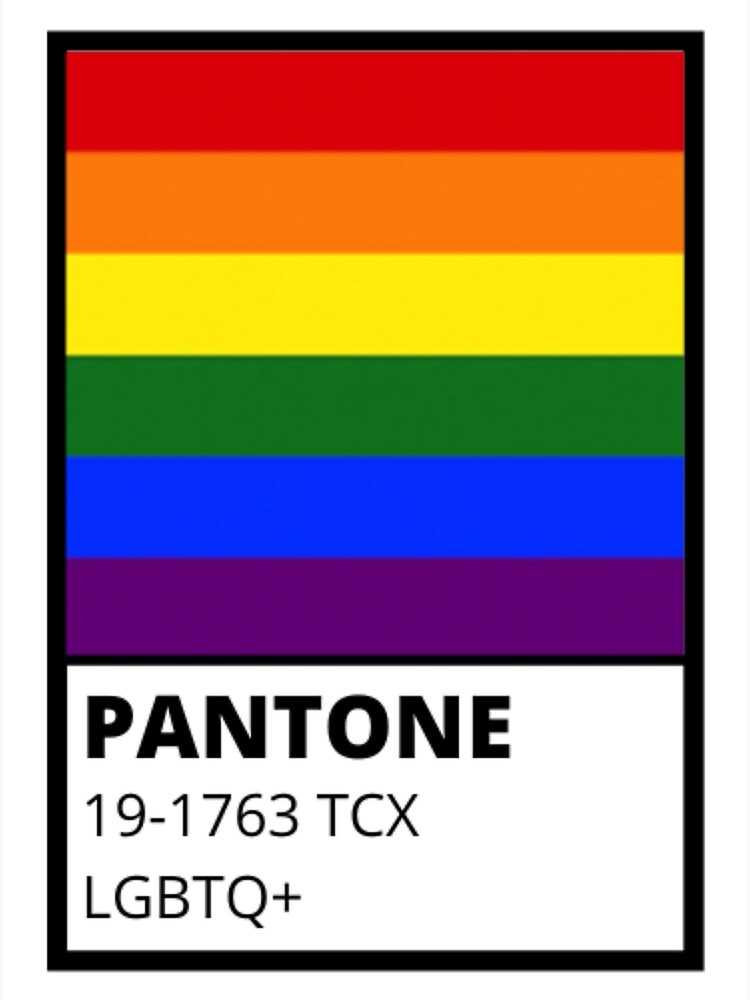 lgbtq pantone pride sticker art print by hecatedesigns redbubble