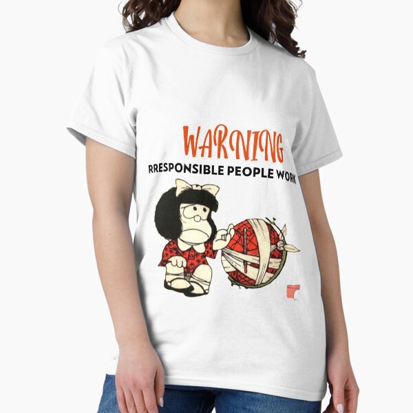Item preview, Warning Irresponsible People Working designed and sold by Elena's Shop.