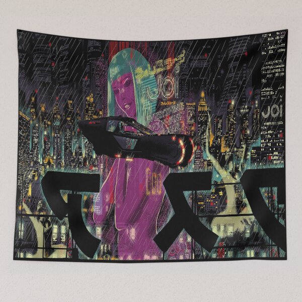 Item preview, Cyberpunk Neon City Officer K And JOI designed and sold by SengoMuramasa.