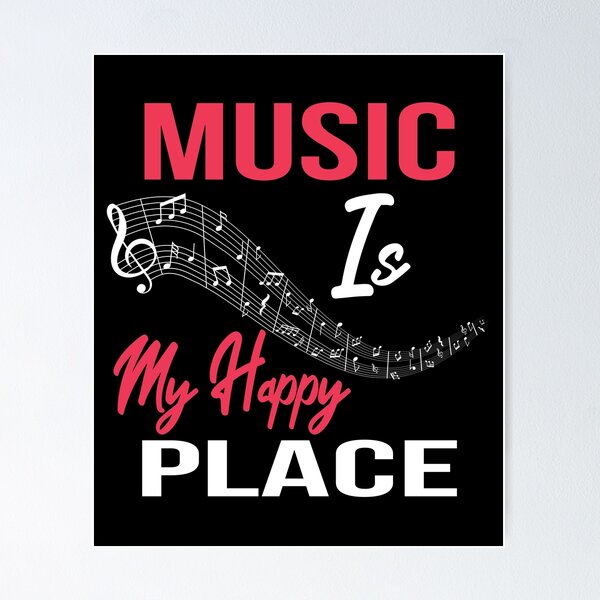 Item preview, Music Is My Happy Place designed and sold by ELAB27.
