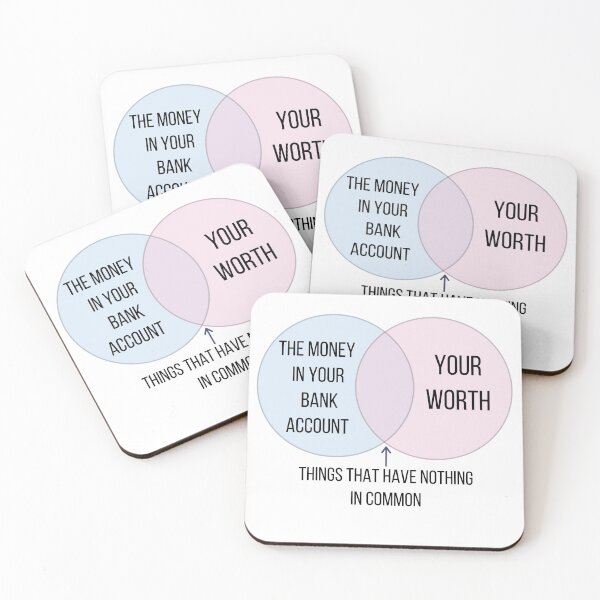 Item preview, Your Money Does Not Equal Your Worth designed and sold by ThoughtJumble.