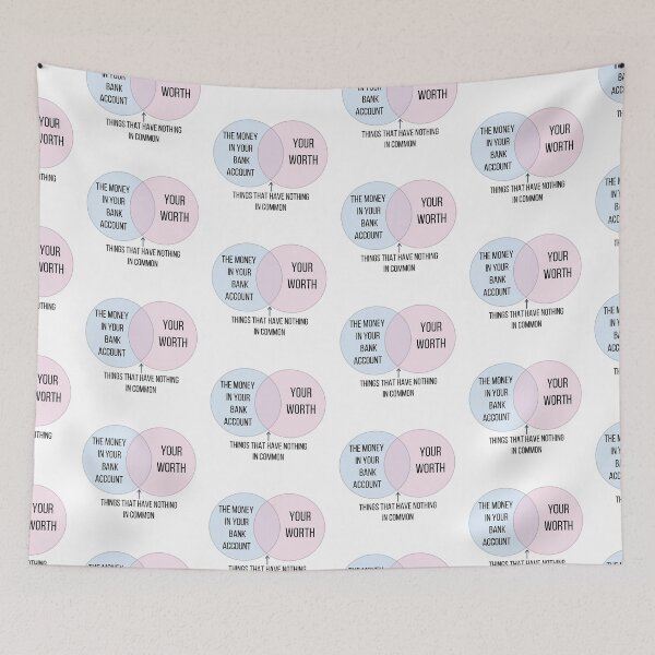 Item preview, Your Money Does Not Equal Your Worth designed and sold by ThoughtJumble.