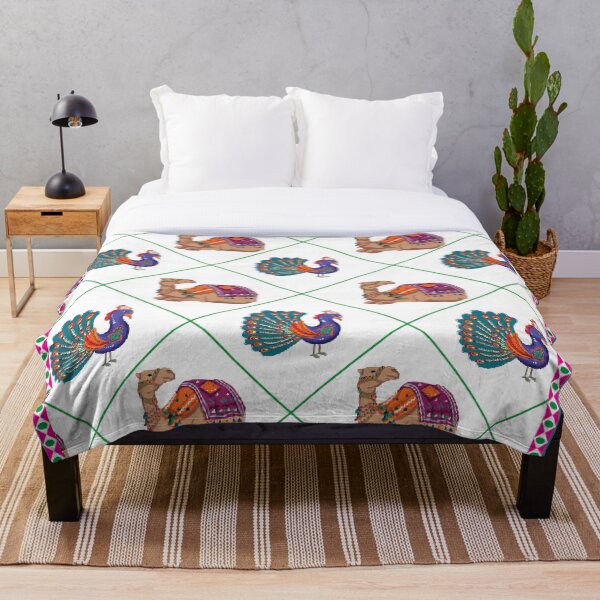 Aperçu de l'œuvre Travail de mailles Camel Peacock - Sable blanc créée et vendue par storeIndus.