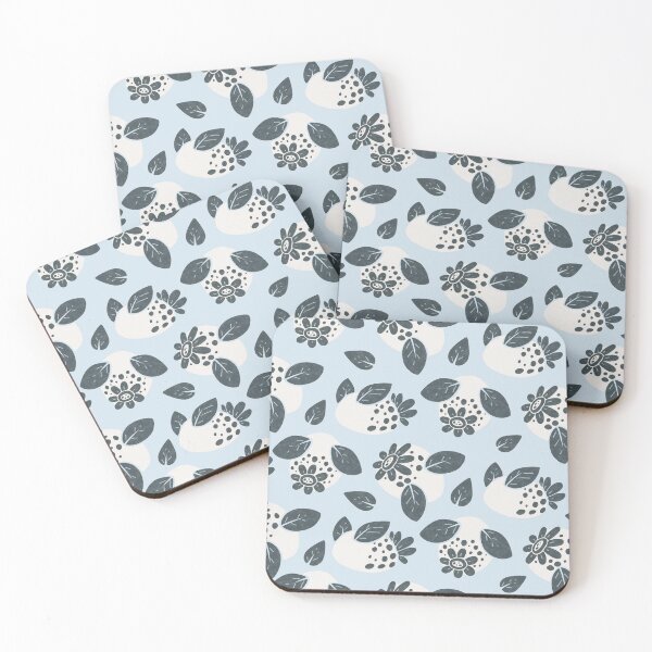 Item preview, Minimalist Breezy Blue Sea Bunny Nudibranch Pattern designed and sold by evybenita.