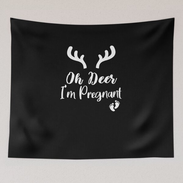 Item preview, Oh Deer I'm Pregnant Gift, Christmas Pregnancy Announcement, Funny Pregnancy Announcement designed and sold by Run to Creations.