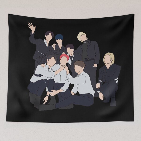 Item preview,  Stray Kids Backdoor ot8 sticker and backpack designed and sold by Amy Hearts.