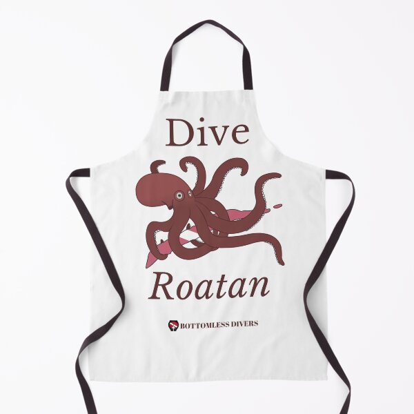 Item preview, Dive Roatan Brown Octopus with Brown Font designed and sold by BottomlessDiver.