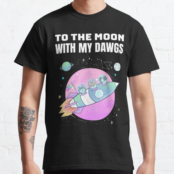 Puppy Rocket - dog astronauts. Classic T-Shirt
