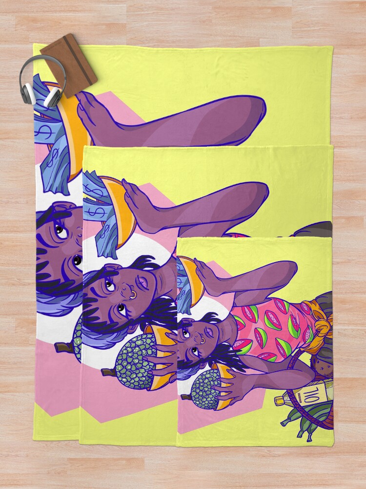 Alternate view of Guava Season #2 Throw Blanket