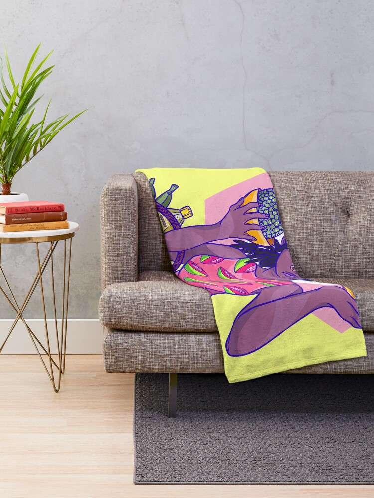 Alternate view of Guava Season #2 Throw Blanket
