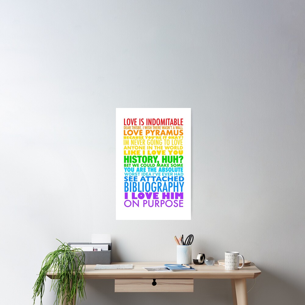 "Red White and Royal Blue quotes V2 White" Poster for Sale by