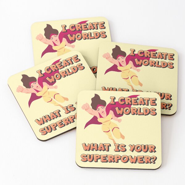 Item preview, I create worlds. What is your superpower? designed and sold by CMB-Editing.