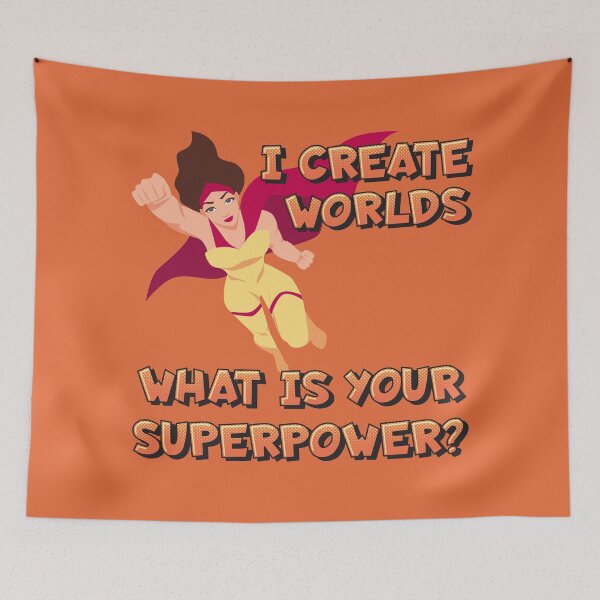 Item preview, I create worlds. What is your superpower? designed and sold by CMB-Editing.