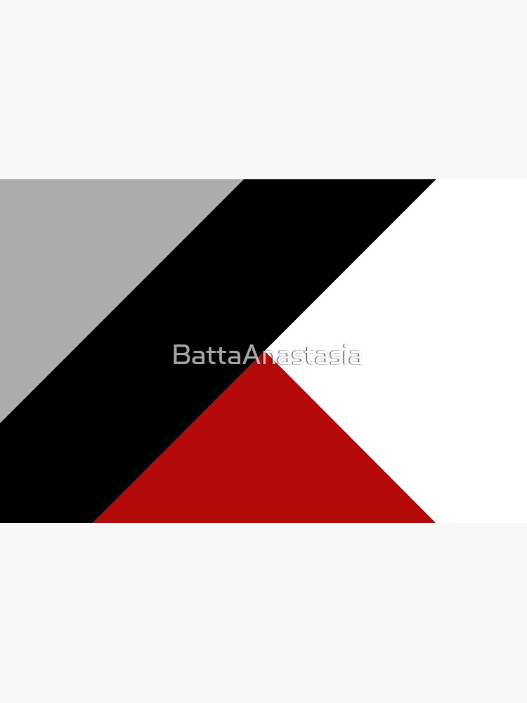 Thumbnail 4 of 4, Zipper Pouch, Black diagonal stripe with triangles designed and sold by BattaAnastasia.