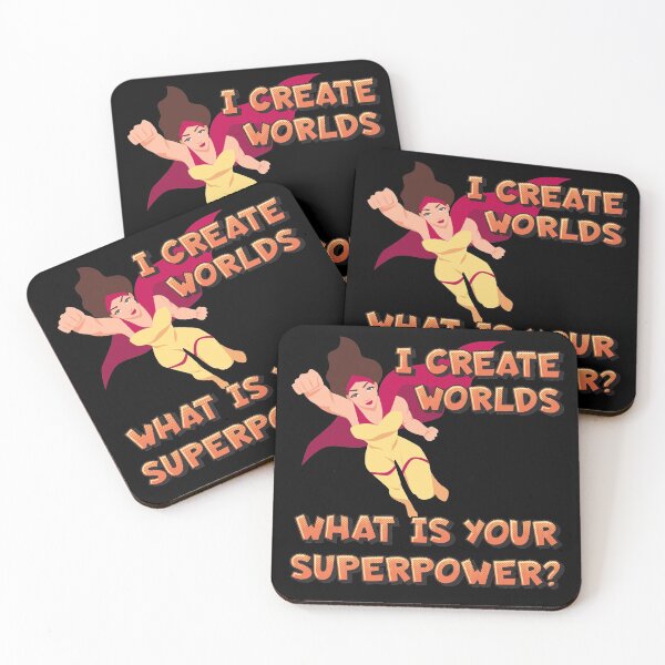 Item preview, I create worlds. What is your superpower? designed and sold by CMB-Editing.