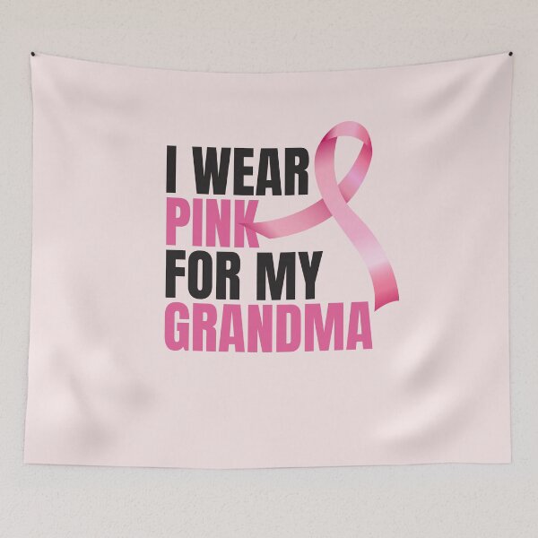 Item preview, I wear pink for my grandma with black and pink type designed and sold by dana-mie.