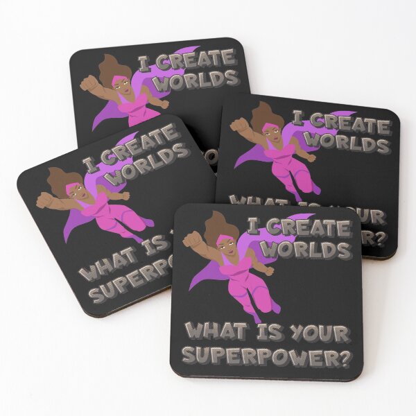 Item preview, I create worlds. What is your superpower? designed and sold by CMB-Editing.