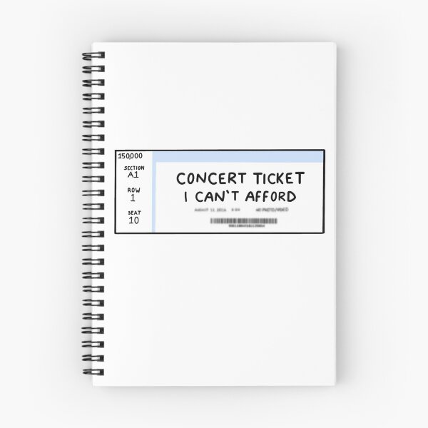 Item preview, concert ticket I can't afford designed and sold by Lily Ryan Stoltz.