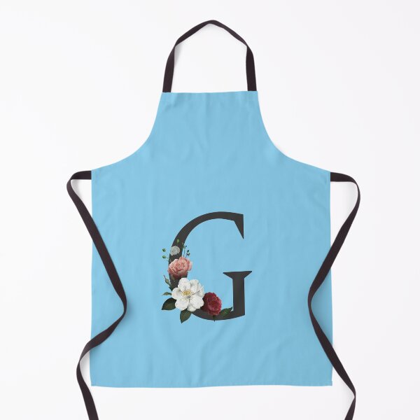 Item preview, Black On Blue Monogram Letter G | Floral Alphabet designed and sold by SerendipityNow.