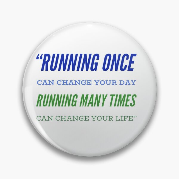 Item preview, Run Once Change Your Life Motivational Quote designed and sold by CertifiedRunner.