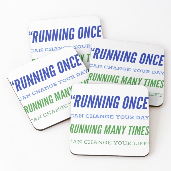 Item preview, Run Once Change Your Life Motivational Quote designed and sold by CertifiedRunner.