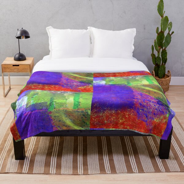Item preview, Modern Hand Painted Abstract Art Red and Green designed and sold by NancyMerkle.