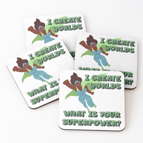 Item preview, I create worlds. What is your superpower? designed and sold by CMB-Editing.