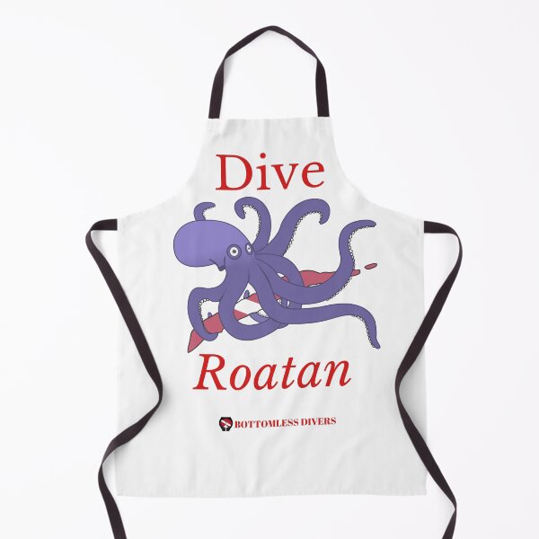 Item preview, Dive Roatan Purple Octopus with Red Font designed and sold by BottomlessDiver.