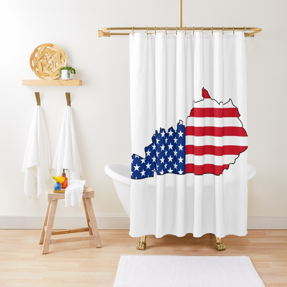 "Kentucky USA" Shower Curtain by somekindofguru Redbubble