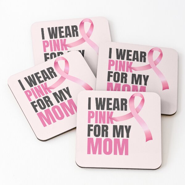 Item preview, I wear pink for my mom with black and pink type designed and sold by dana-mie.