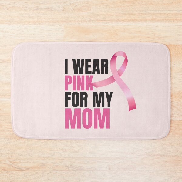 Item preview, I wear pink for my mom with black and pink type designed and sold by dana-mie.