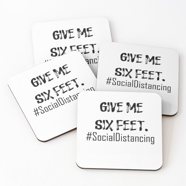 Item preview, Give Me Six Feet Mask Social Distancing Hygiene designed and sold by Two Left Hands Design.