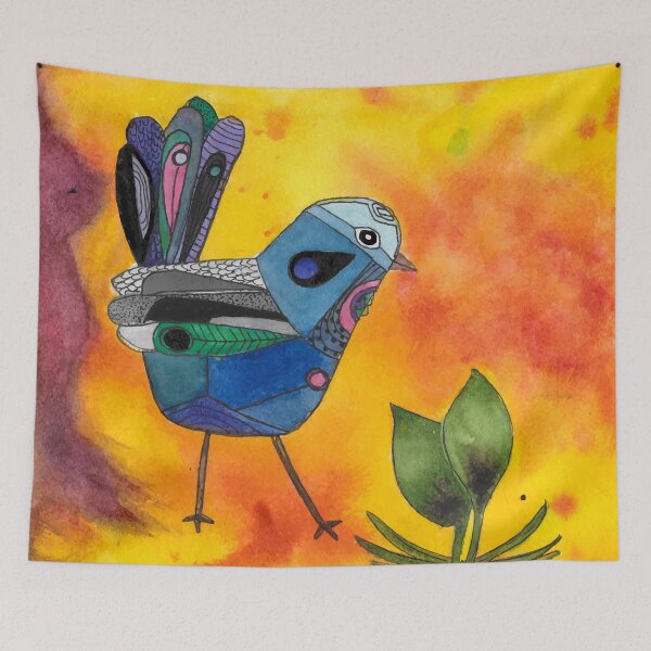 Item preview, Jagdeep - Bird Friend, the Sky is On Fire!  designed and sold by quirkysketchy.