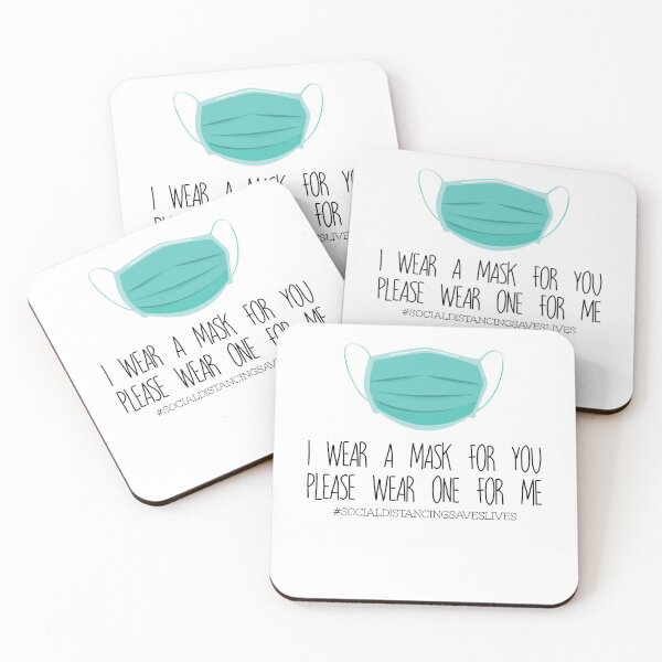 Item preview, Please Wear A Social Distancing Hygiene Mask designed and sold by Two Left Hands Design.