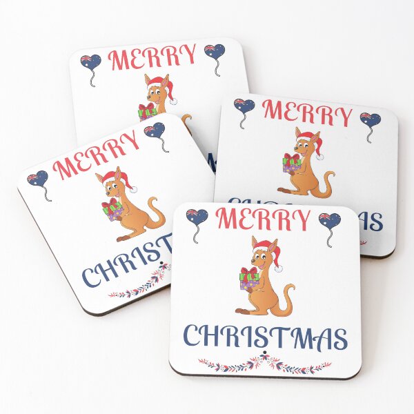 Item preview, Australian Merry Christmas Cute Kangaroo designed and sold by NickDsigns.