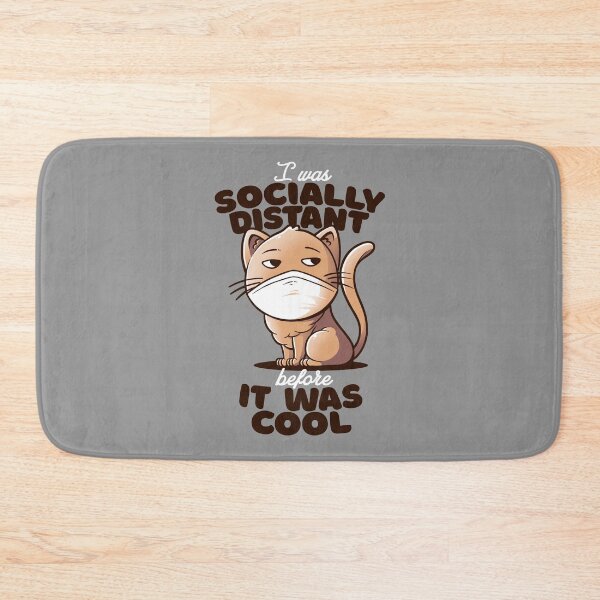 Item preview, Socially Distant Cat designed and sold by EduEly.