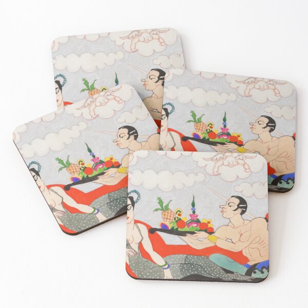 Item preview, colorful painting dinner john decker designed and sold by mutsumiit.