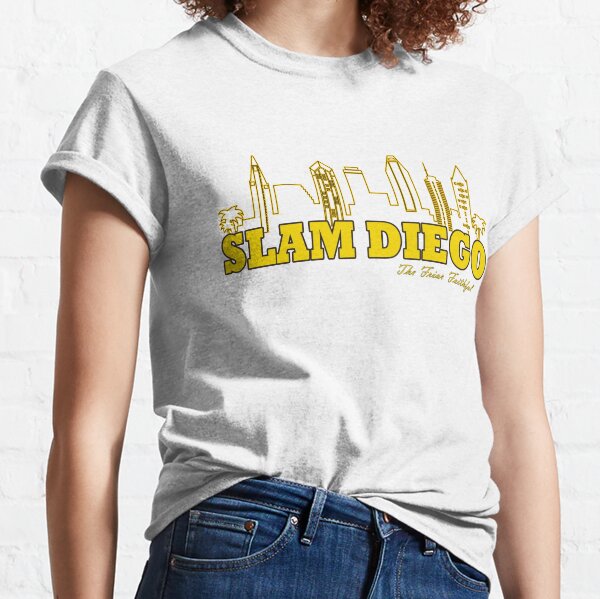  Womens Slam Diego California Tee San Diego V-Neck T-Shirt :  Sports & Outdoors