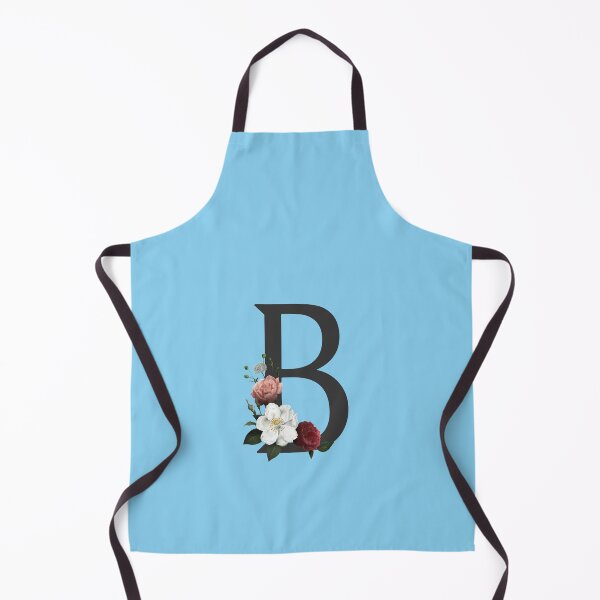 Item preview, Black On Blue Monogram Letter B | Floral Alphabet designed and sold by SerendipityNow.