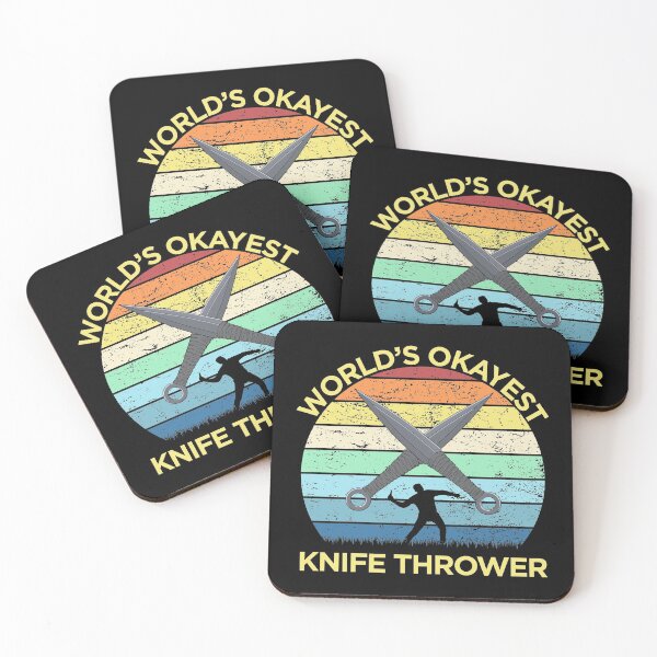 Item preview, World's Okayest Knife Thrower print designed and sold by jakehughes2015.
