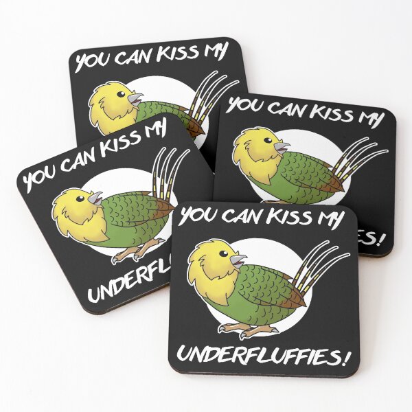 Item preview, Kiss my Underfluffies Kakapos Gift for Parrot Lovers Gift designed and sold by Rzelemenz.