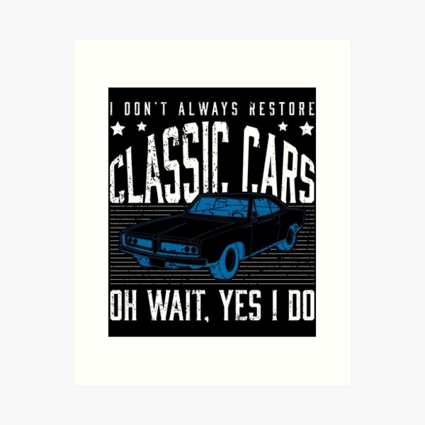Item preview, Classic Cars Detailer Vintage Car Restoration graphic designed and sold by jakehughes2015.