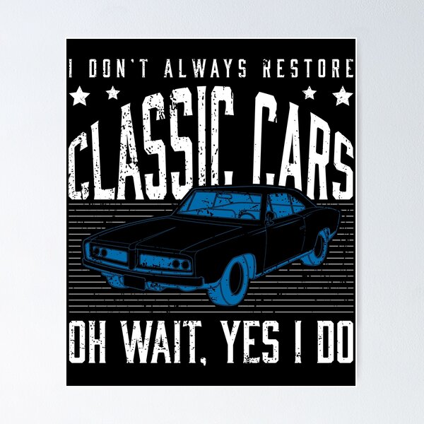 Item preview, Classic Cars Detailer Vintage Car Restoration graphic designed and sold by jakehughes2015.