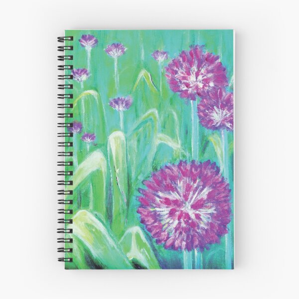 Item preview, Allium - Purple Pink Flowers on Green designed and sold by Yolanda Designs.